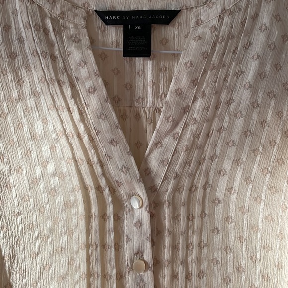 Marc by Marc Jacobs silk striped tunic blouse 🛑SOLD LINCOLN RD - Picture 1 of 7